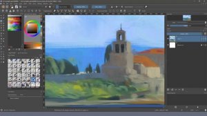Spring Wind Timelapse with Krita.