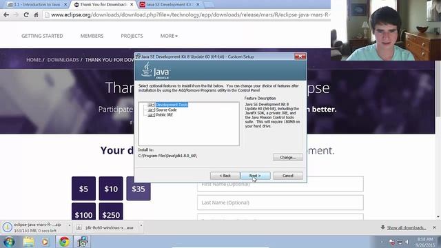 Setting Up Eclipse and the JDK (1.1b) смотреть онлайн