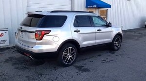 Ingot Silver 2016 Explorer Sport 4WD 3.5L EboBoost 401A 2nd Row Buckets | O'Fallon | Marshall Ford