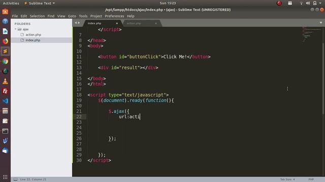 Tutorial 1: Simple page load with ajax | Ajax with Jquery,php,mysql | Hindi смотреть онлайн