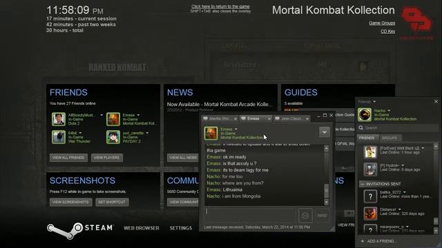 Steam MKAK UMK3 HurkySubzero vs ShrunkThrower4 онлайн тоглолт (2014-3-22) смотреть онлайн