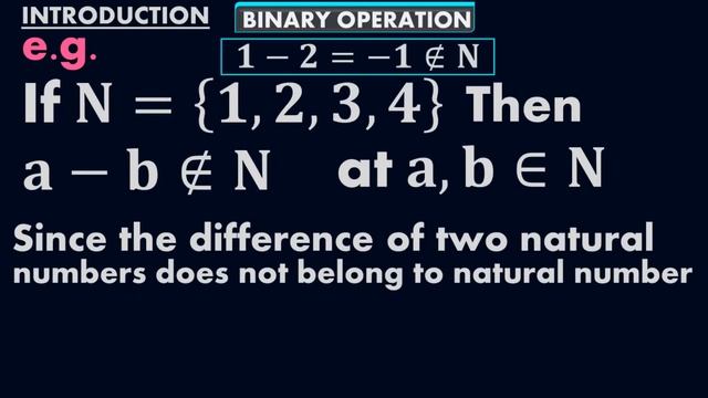 What is Binary Operation? - Set Operation - by #Moein