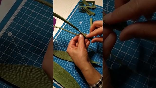 Тюльпаны из гофрированной бумаги.