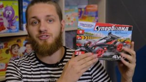 Конструктор машинка электронный «Безумные гонки 4WD» 2 в 1 со световыми эффектами