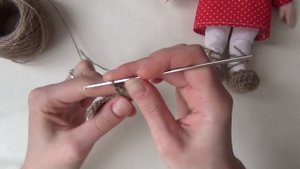 Как связать лапти для домовенка Кузи / How to knit BAST SHOES for Brownie Kuzya