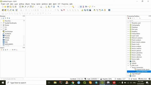 Converting kml to shape file in QGIS смотреть онлайн