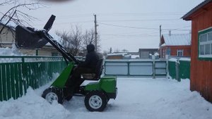 Мини погрузчик на гидроходу. Зима 2018-2019.