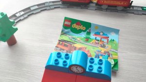 Часть 1 Lego DUPLO 10874 паровой поезд  RUS