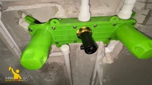 Смеситель душевой кабины. установка смесителя.