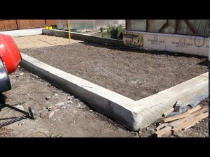 Фундамент для зимней теплицы, расходы.