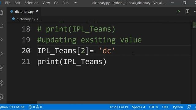 #10 Python Tutorial for Beginners - Dictionary in python смотреть онлайн