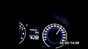 Infiniti G37 0-100, 0-200 разгон (acceleration)