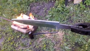 КАК ЗАКАЛИТЬ КЛИНКИ ИЗ ШХ-15 НА ГОРНЕ В МАСЛЕ. А ТАКЖЕ ОТПУСК В ДУХОВКЕ.