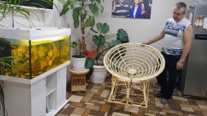 Кресло качалка плетёное "папасан "