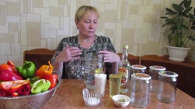 Маринованный болгарский перец. Ну, очень- очень вкусно! Pickled Sweet Pepper