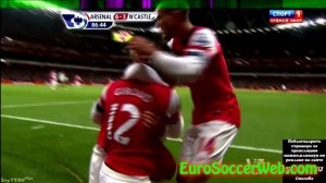 Giroud Baby Celebrations vs Newcastle