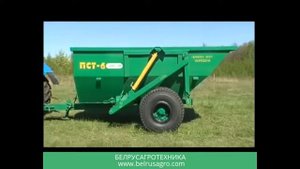 Полуприцеп самосвальный ПСТ-6 www.belrusagro.com.mp4