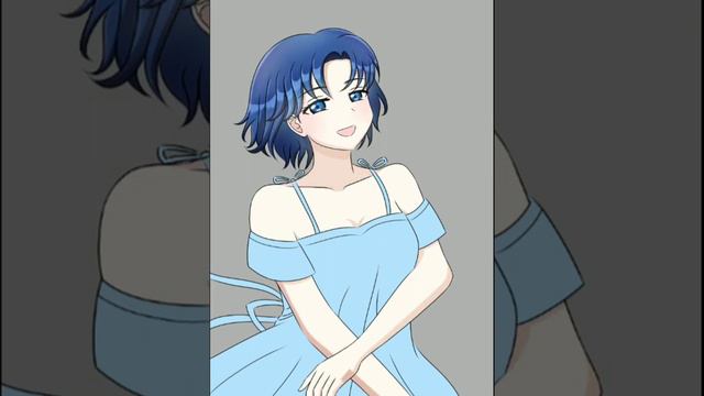 Sailor Mercury Fanart Timelapse смотреть онлайн