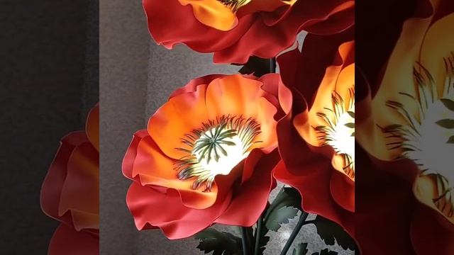 Маки из фоамирана и изолона.