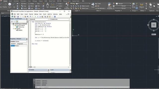 Basic Programming In Autocad Using VBA.
