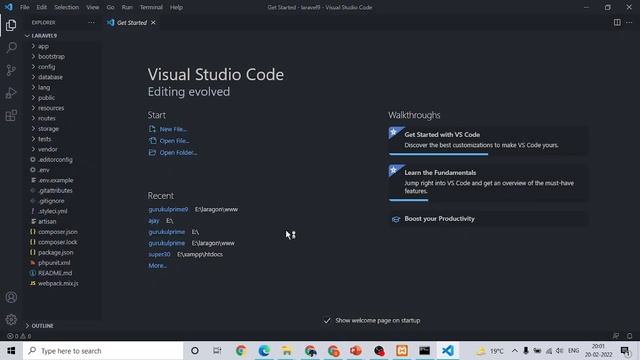 Laravel 9- Installing Laravel 9