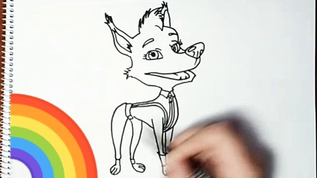 Как нарисовать Белку из Озорной семейки. Раскраска