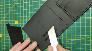 Как сделать простое портмоне своими руками.#МужскоеПортмоне