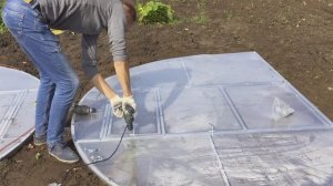 Установка теплиц из поликарбоната на брус