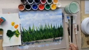 Летний луг. Нетрадиционное рисование для дошколят