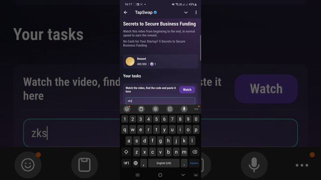 Tap Swap Код сегодня 4-5 Сентября Secrets To Secure Business Funding ТАП СВАП Новый код в Видео