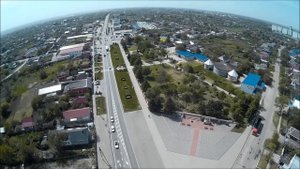 Улица Первомайская станица Тбилисская, съемка с квадрокоптера