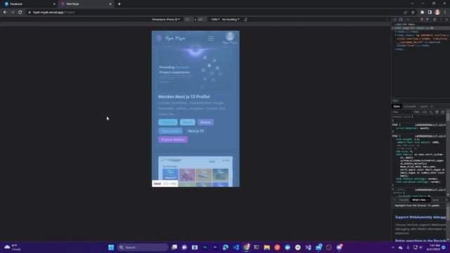 Morden Three js Profiol With Framer Motion Animation смотреть онлайн