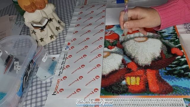 Выпуск 882/Зимний сюжет/Алмазная мозаика/Процесс/ смотреть онлайн