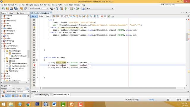 Pharmacy Inventory Management System in Java with Print Receipt смотреть онлайн