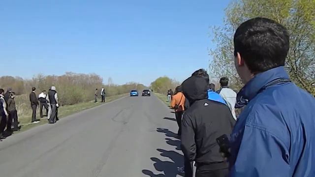 Black Subaru vs Blue Subaru