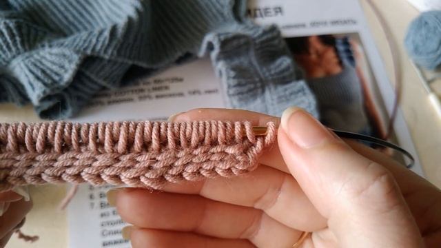 Бретели с воланами спицами. смотреть онлайн