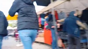Самый дешевый  рынок во Вроцлаве, Польша.