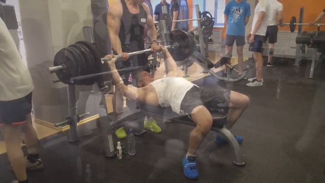 Жим лежа - 170 кг. Взял, урааааааа!!! (10.05.2016) смотреть онлайн