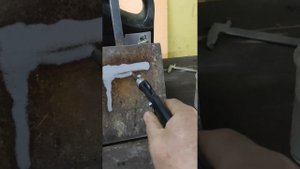 Пескоструйный пистолет Жучок, тесты расхода песка (в среднем 1грамм на 1см.квадратный).