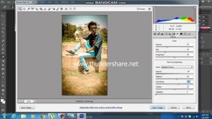 How to adjust the colours using camera raw filter in photoshop cs6