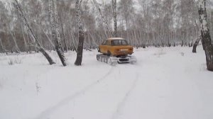 Ваз 2101 на гусеницах 3