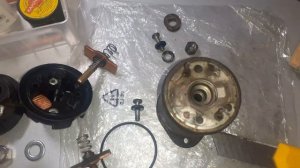 ваз 2114 неисправен стартер ,ремонт втягивающего реле.замена щеток стартера.