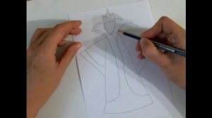 Рисуем быстро и просто.Как нарисовать Снежную королеву.