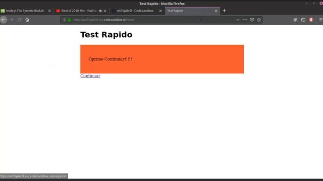 Ejemplo de uso de la plataforma CodeSandBox смотреть онлайн
