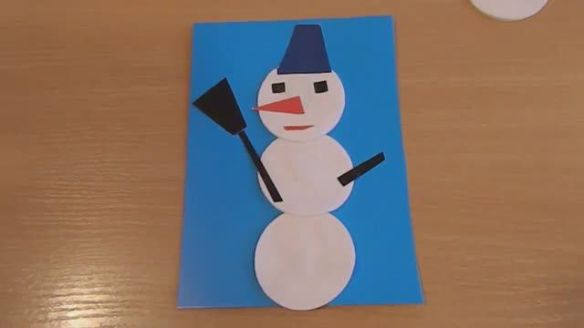 Весёлый снеговик занятие в младшей группе