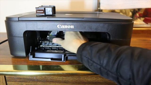 Install Setup Ink Cartridges in Canon TS3300 All-in-one printer !! смотреть онлайн