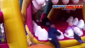 Крутой батут с роботом от БатутМастер