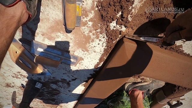 Арт Бордюр для садовых дорожек и клумб из декоративного бетона