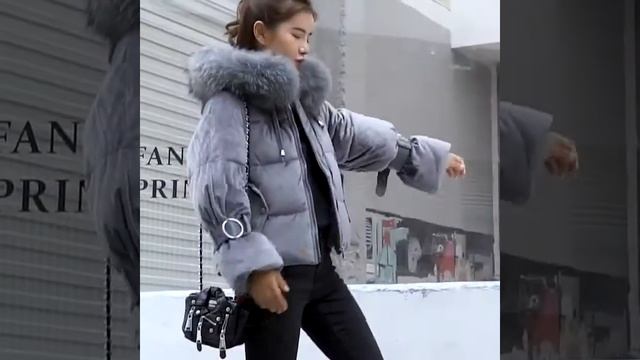 Женская укороченная зимняя куртка с отливом\Женские куртки на алиэкспресс смотреть онлайн