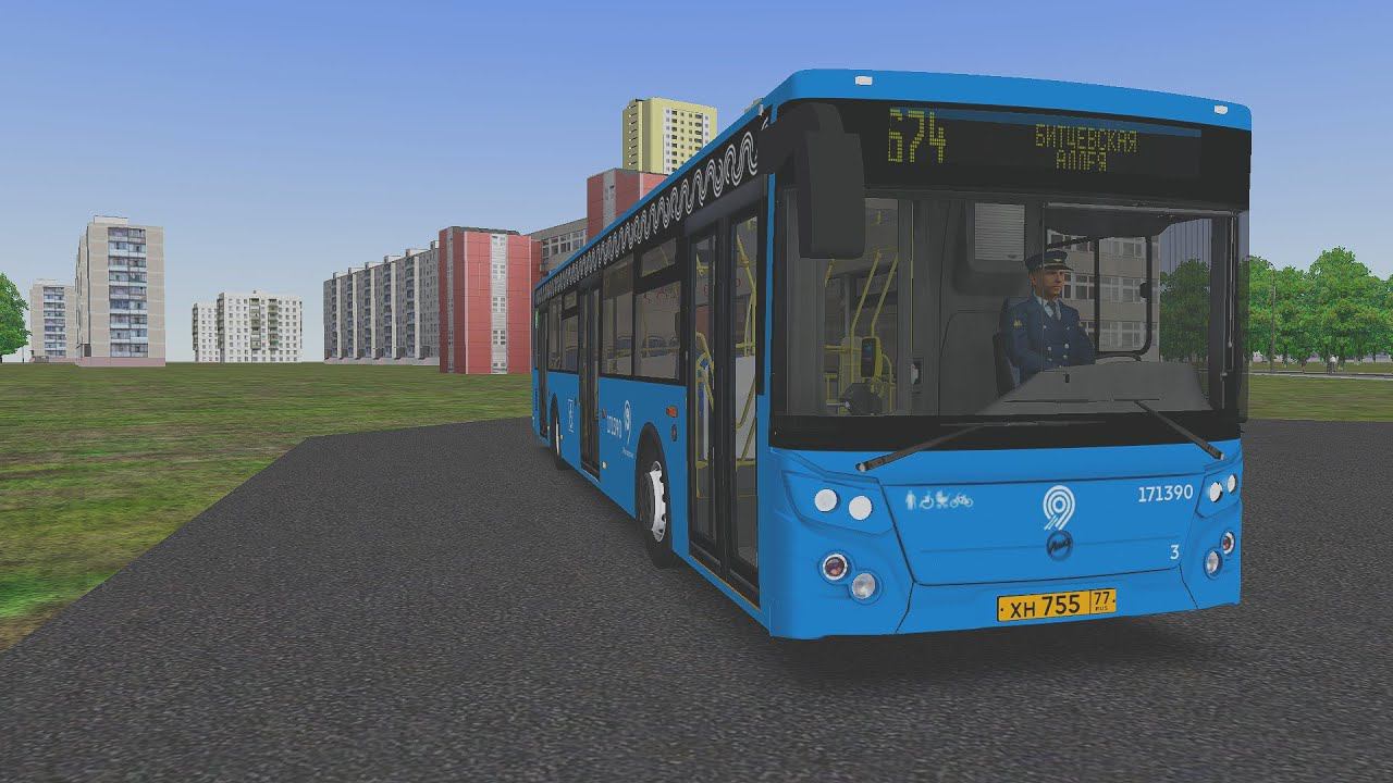 OMSI 2 Южная Москва по маршруту 674 с звуковым информатором смотреть онлайн